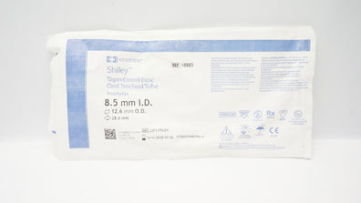 Covidien 18885 Shiley TaperGuard Evac Oral Tracheal Tube 8.5ID x 12.6OD x 28.6mm